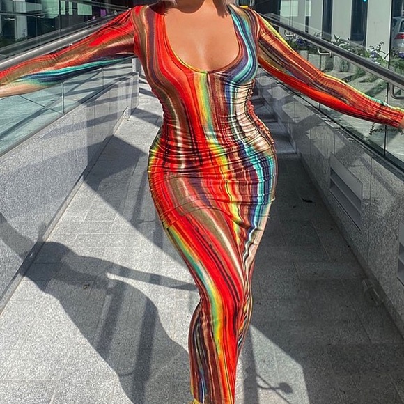 Fashion Nova Work of Art Dress🎨💕 - Picture 1 of 3